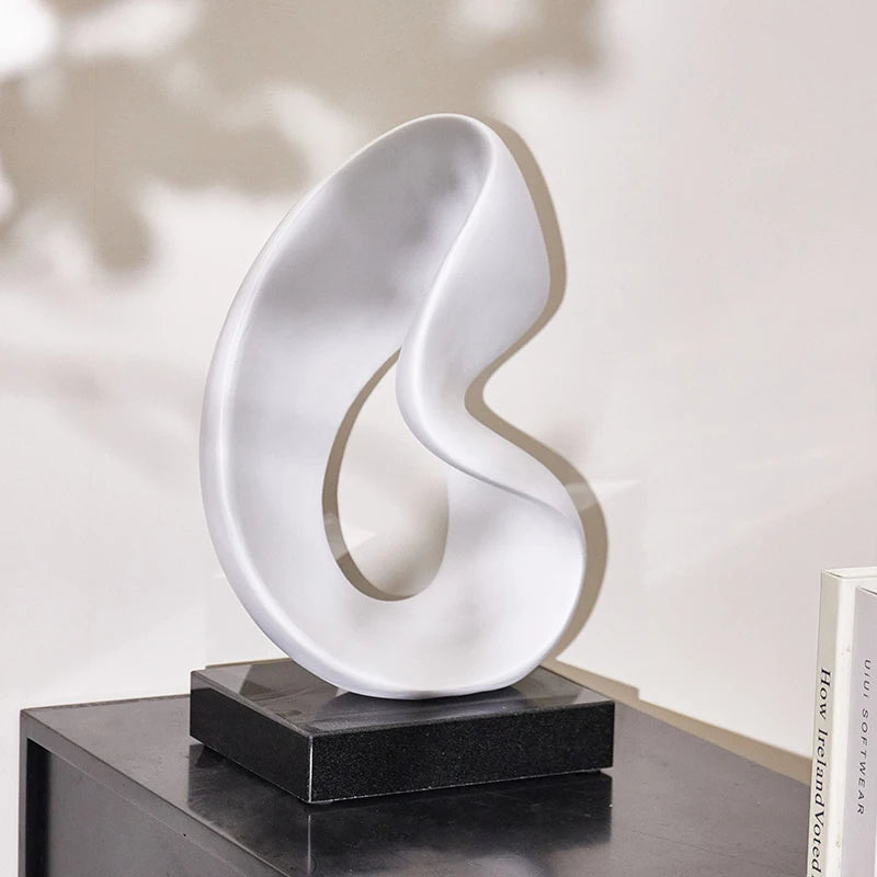 Home Decor Interior Modern Table Living Room White Resin Desktop Accessories Other Decoration Home Decor For Home